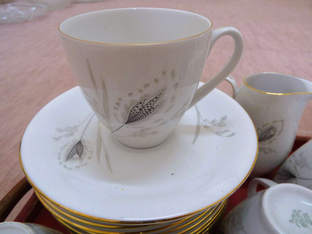 vintage ,,Hartel Jaob Rare German Bavaria , lot of 28 items   12 tea cups and 12 sources as 1 lot