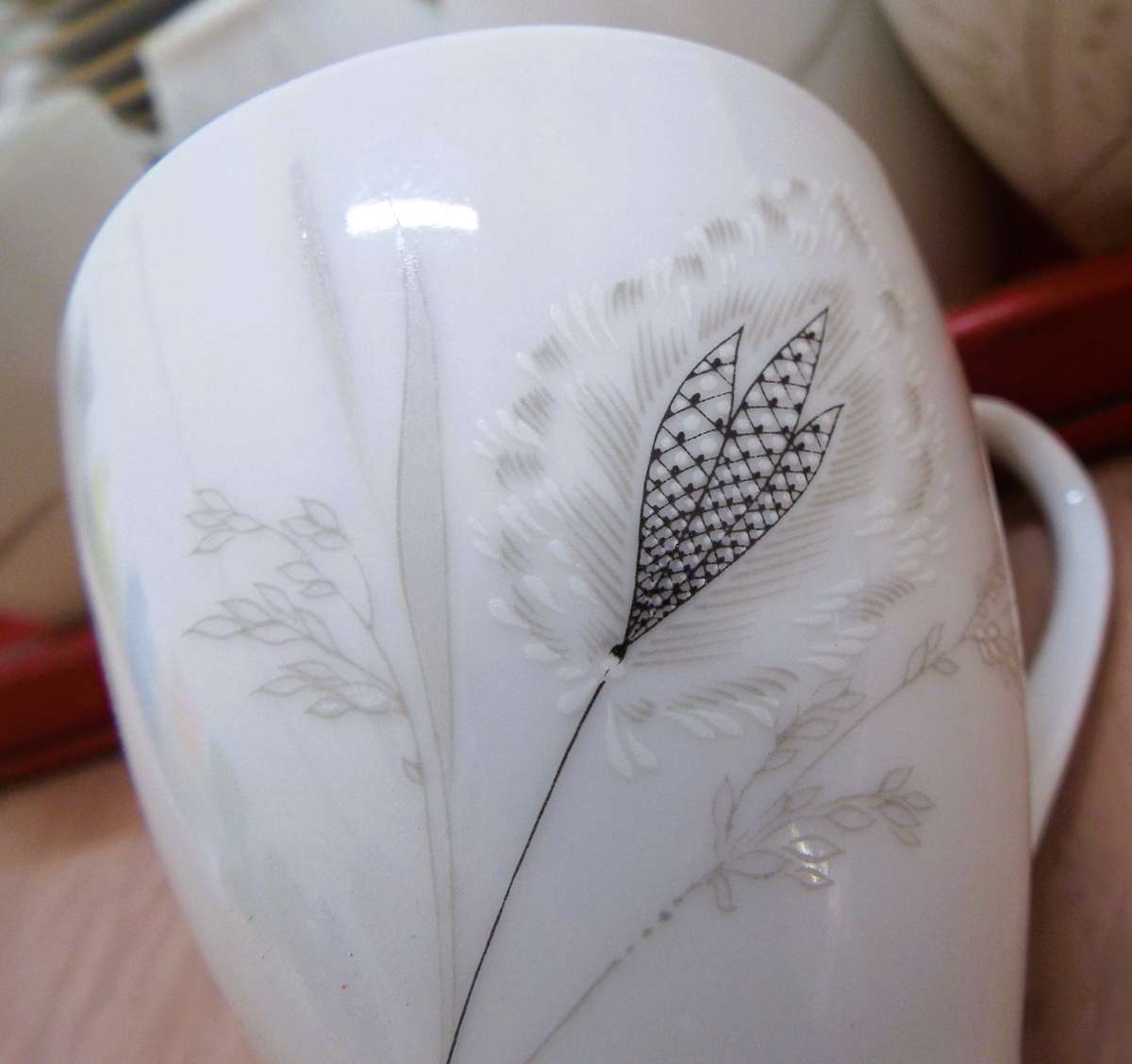 vintage ,,Hartel Jaob Rare German Bavaria , lot of 28 items   12 tea cups and 12 sources as 1 lot