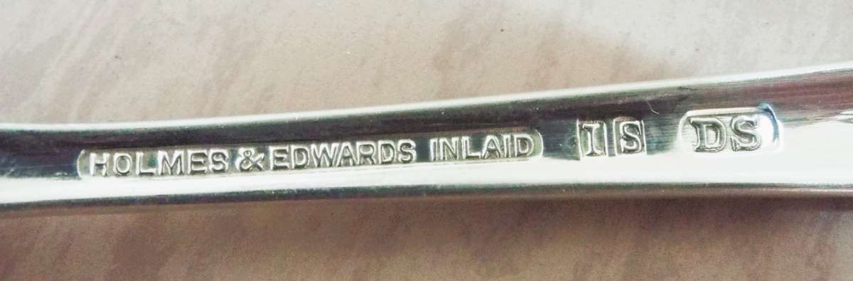 vintage ,,6 x Holmes & Edwards Silver Inlaid Teaspoons -