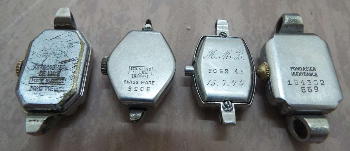 4 x old lady's watches as 1 lot