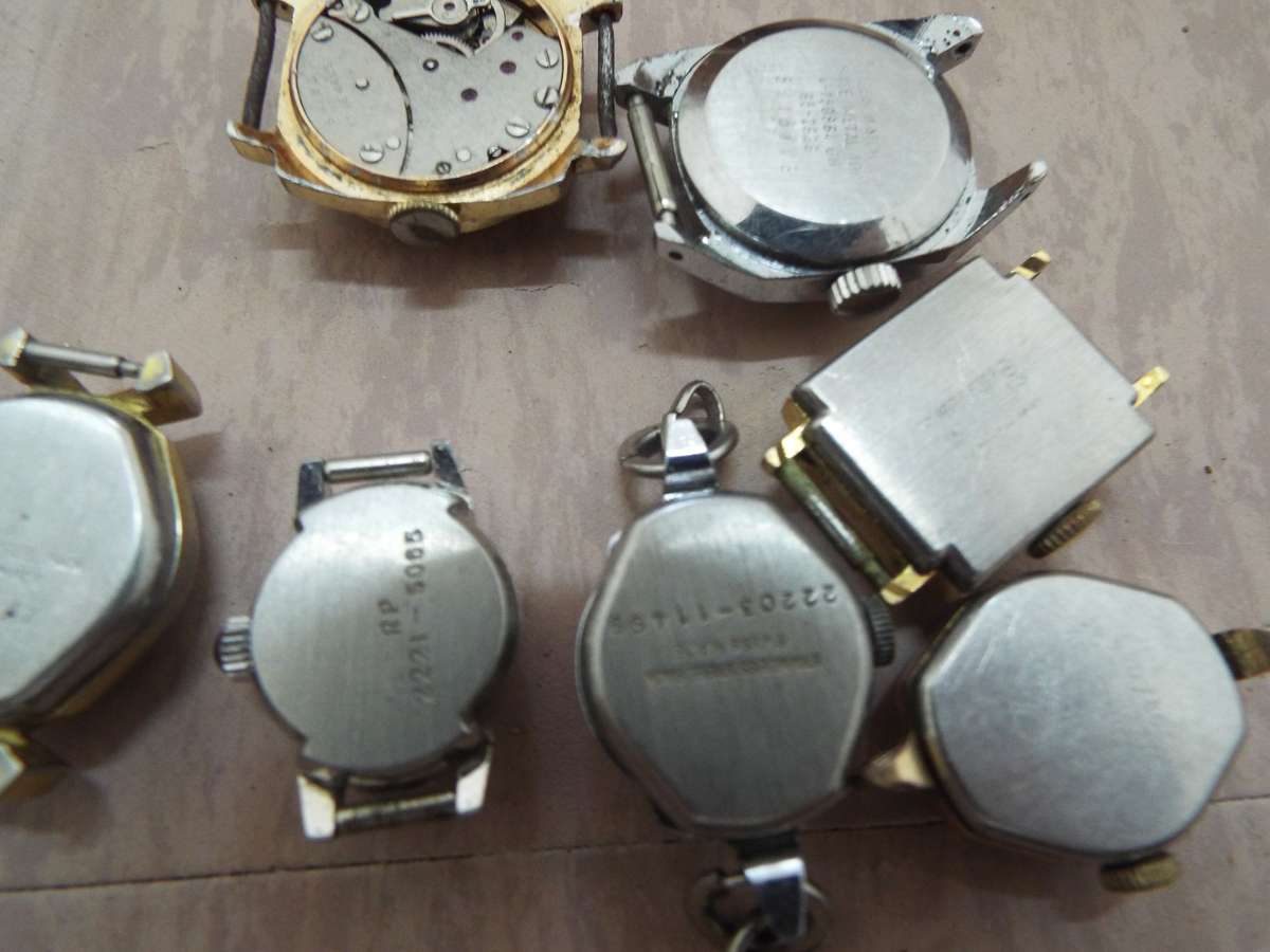 7 x old lady's watches as 1 lot