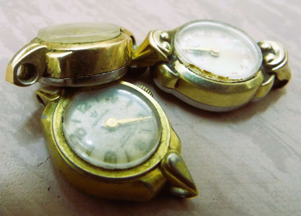 5 x old lady's watches as 1 lot