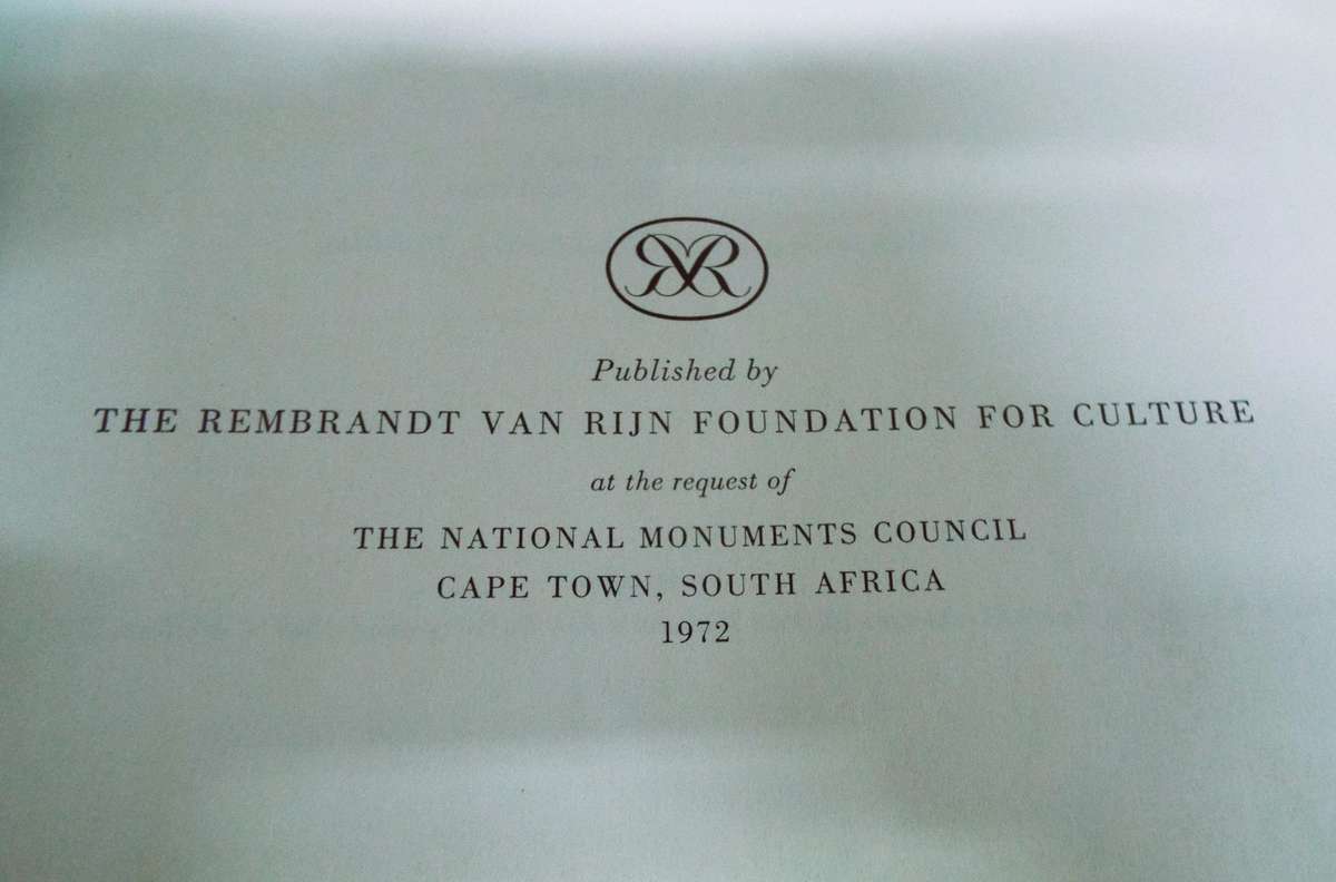 The Historical Monuments of South Africa   jJ J Oberholster
