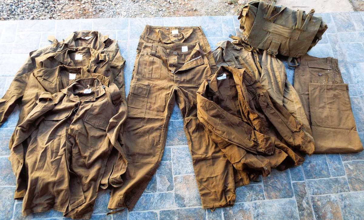 old SADF bag with lots of browns 1971 and 1982  as 1 lot