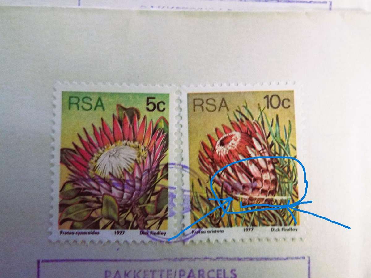 1977 10c stamp error on FDC