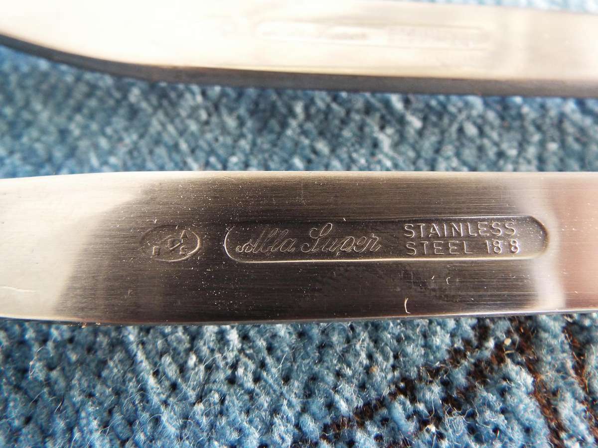 vintage Large Serving Spoons,set Of 6 Stainless Steel Large Serving Spoons as 1 lot