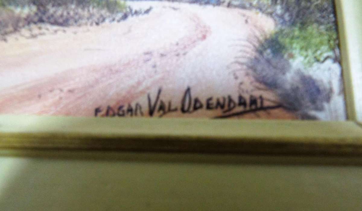 Investment art: Oil on board by Edgar Valentine Odendaal