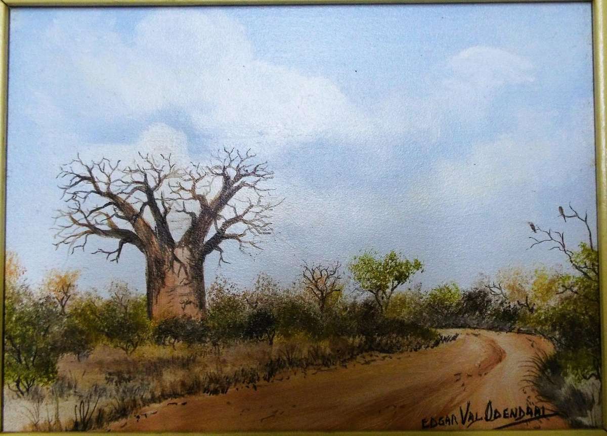 Investment art: Oil on board by Edgar Valentine Odendaal