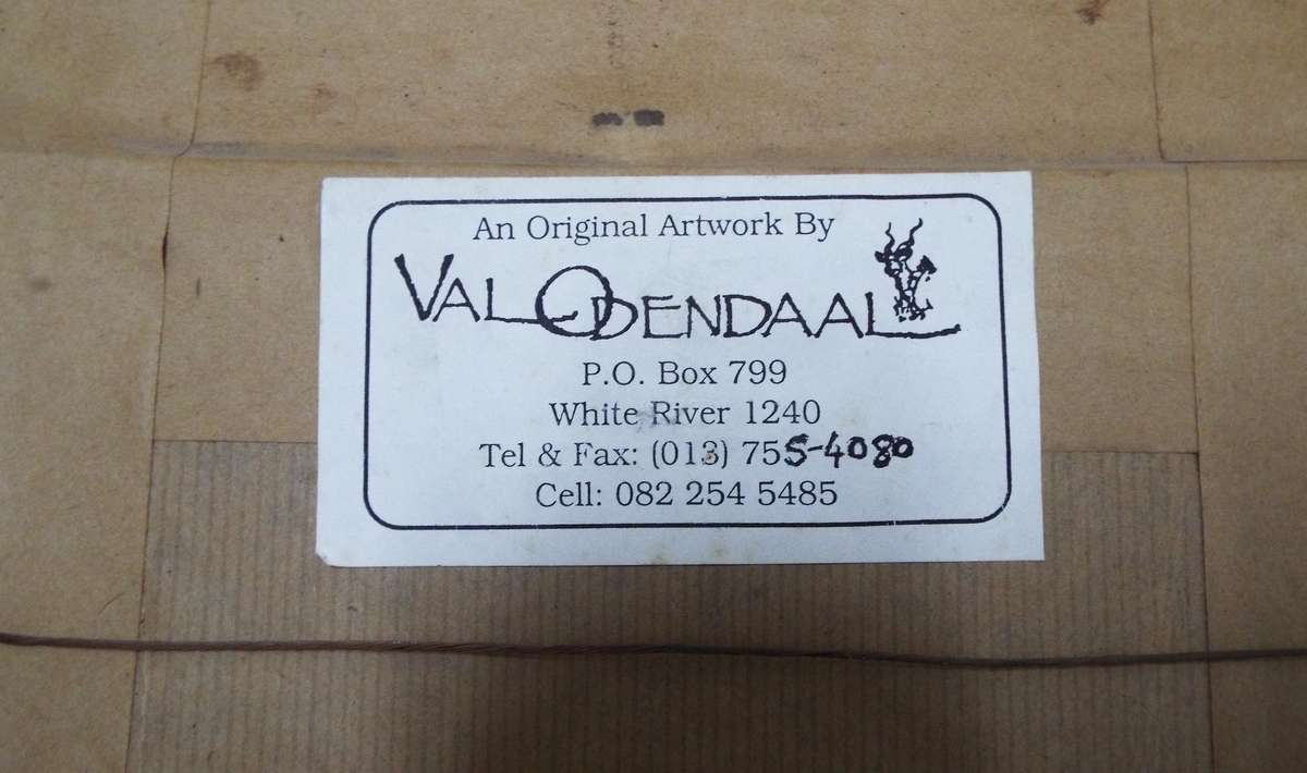 Investment art: Oil on board by Edgar Valentine Odendaal