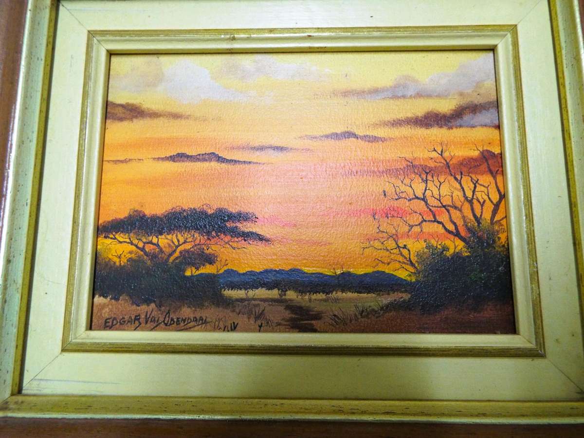 Investment Art: Oil on Board by Edgar Valentine Odendaal