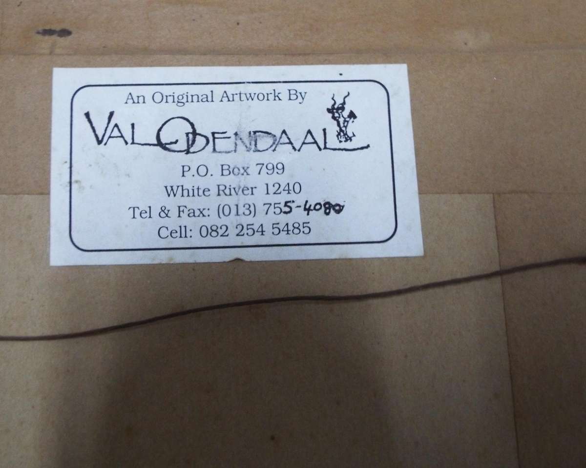 Investment Art: Oil on Board by Edgar Valentine Odendaal