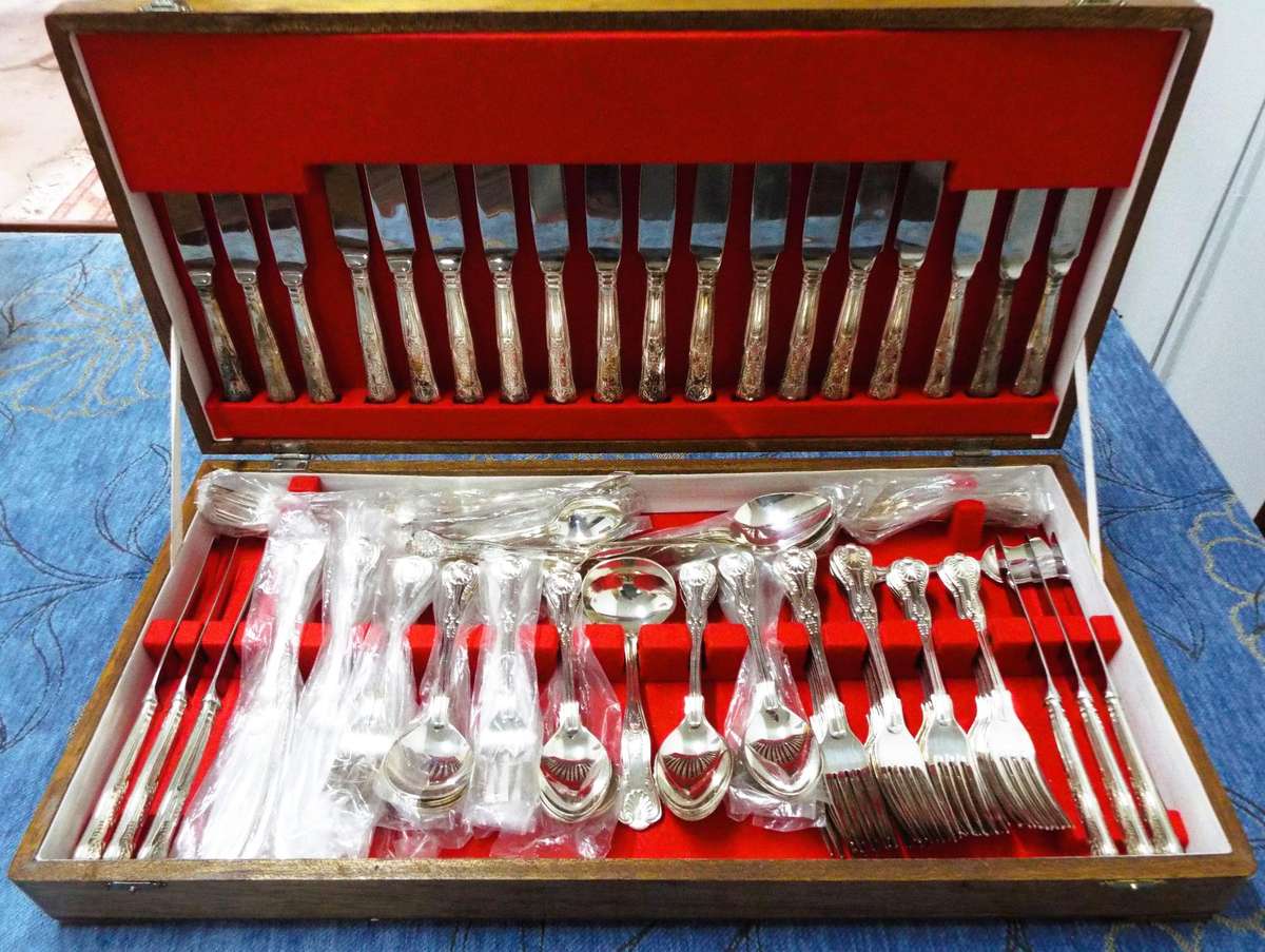 Vintage Cutlery Set - Kings Pattern, A1 Silver - True Vintage Canteen