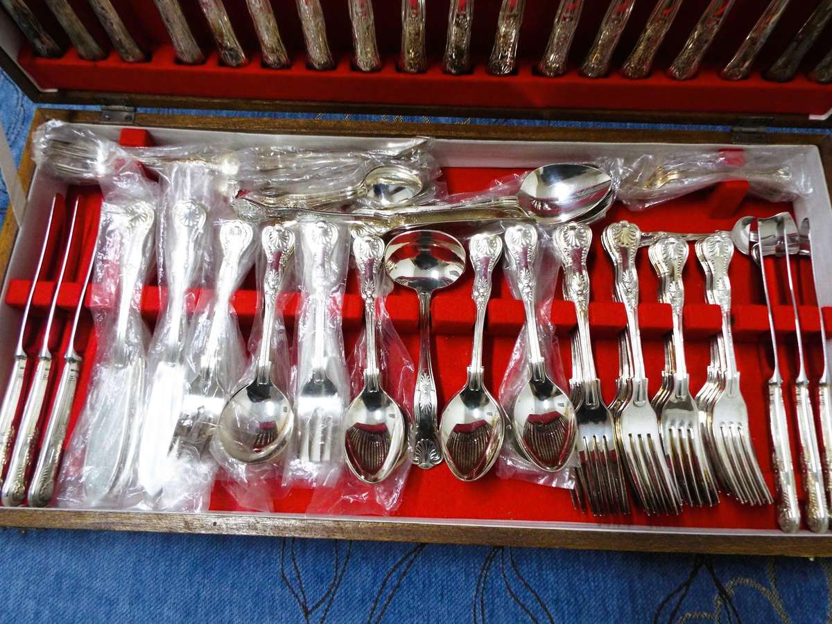Vintage Cutlery Set - Kings Pattern, A1 Silver - True Vintage Canteen