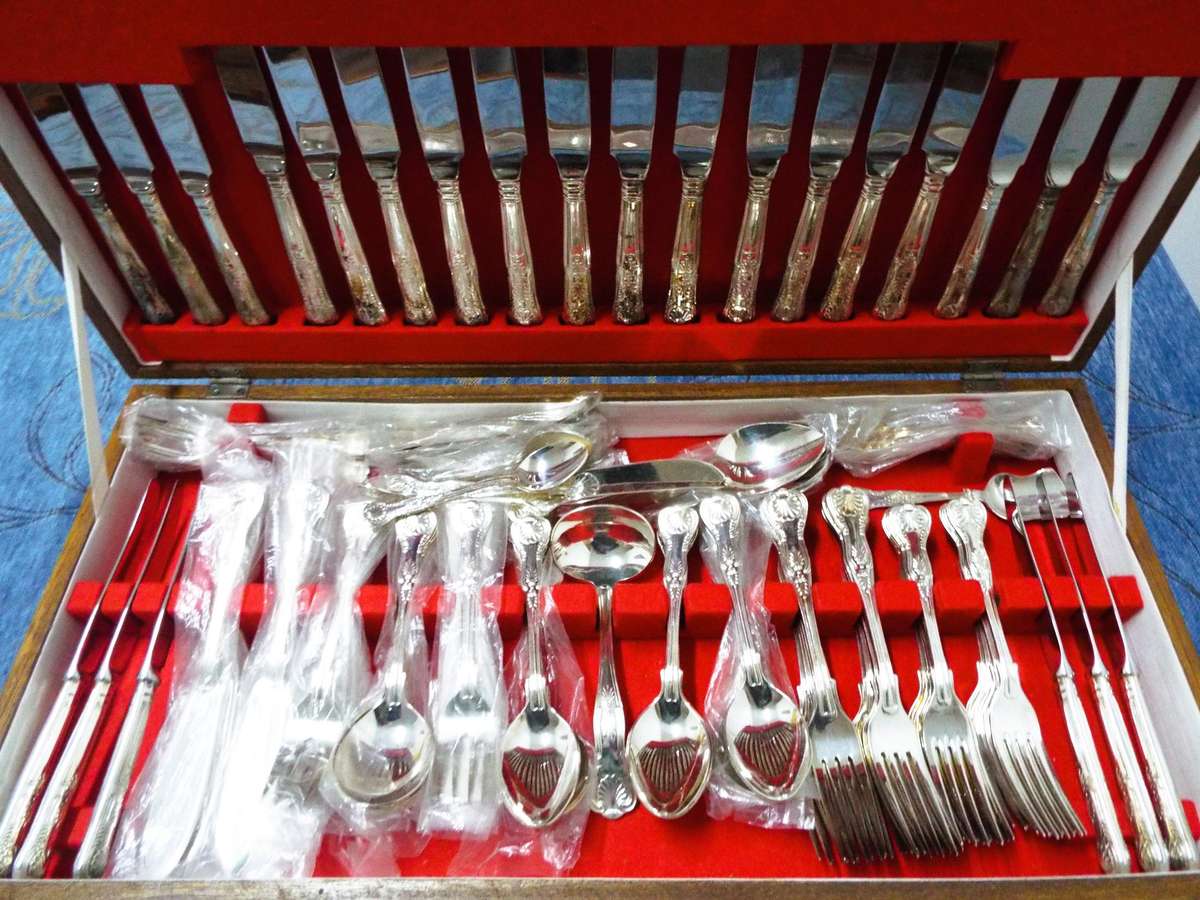 Vintage Cutlery Set - Kings Pattern, A1 Silver - True Vintage Canteen