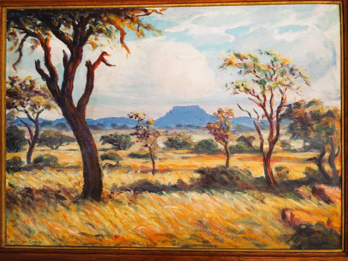 Framed Original  Painting by P van Emminis  1941