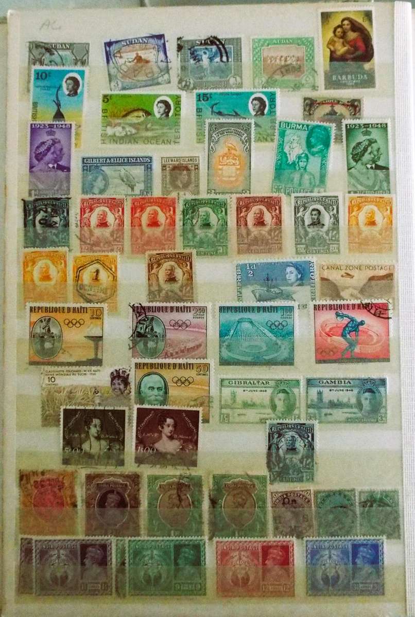 WE SELL STAMPS PER PAGE SPOT THE ONE U KNEED