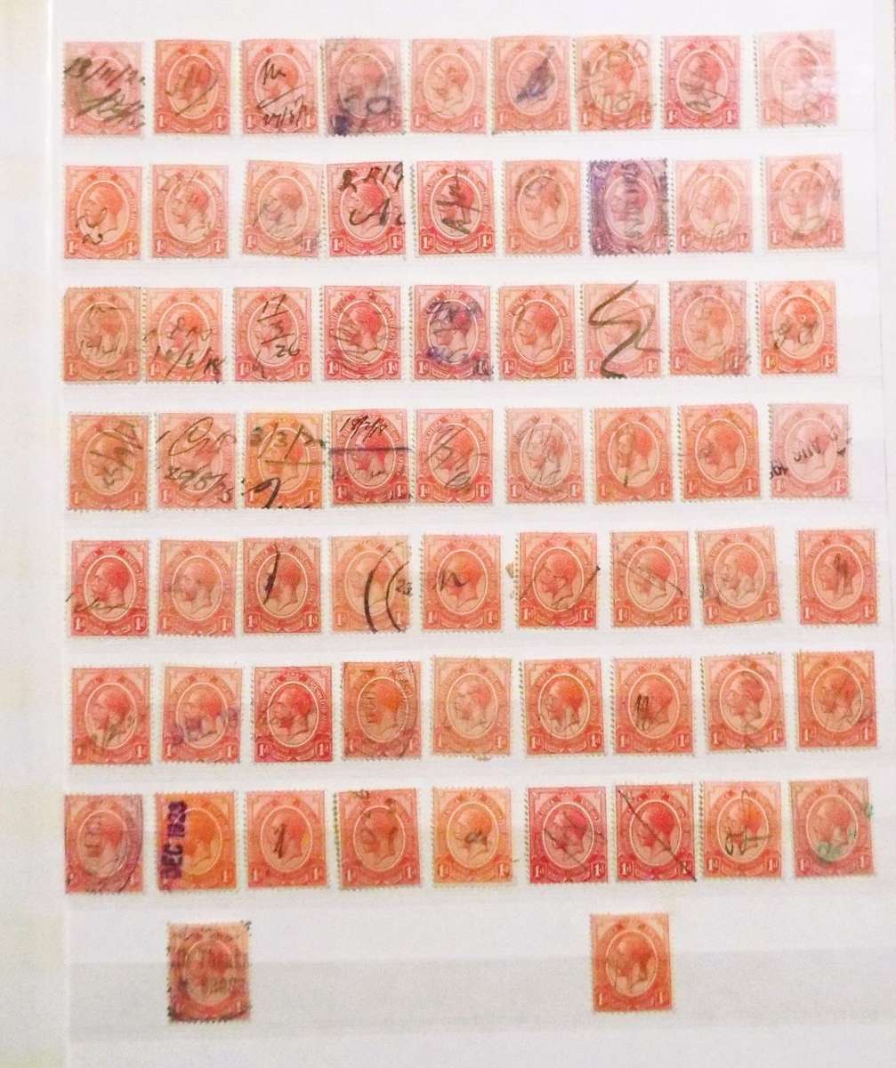 B1  ,,,65 yes 65 SOUTH AFRICA - UNION OF SOUTH AFRICA - KING GEORGE USED REVENUE 1D STAMPs