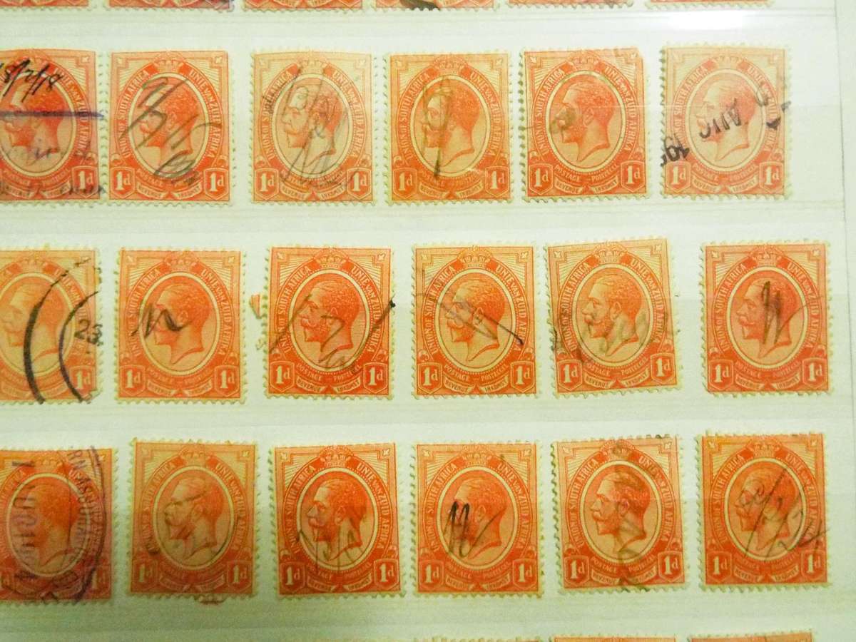 B1  ,,,65 yes 65 SOUTH AFRICA - UNION OF SOUTH AFRICA - KING GEORGE USED REVENUE 1D STAMPs