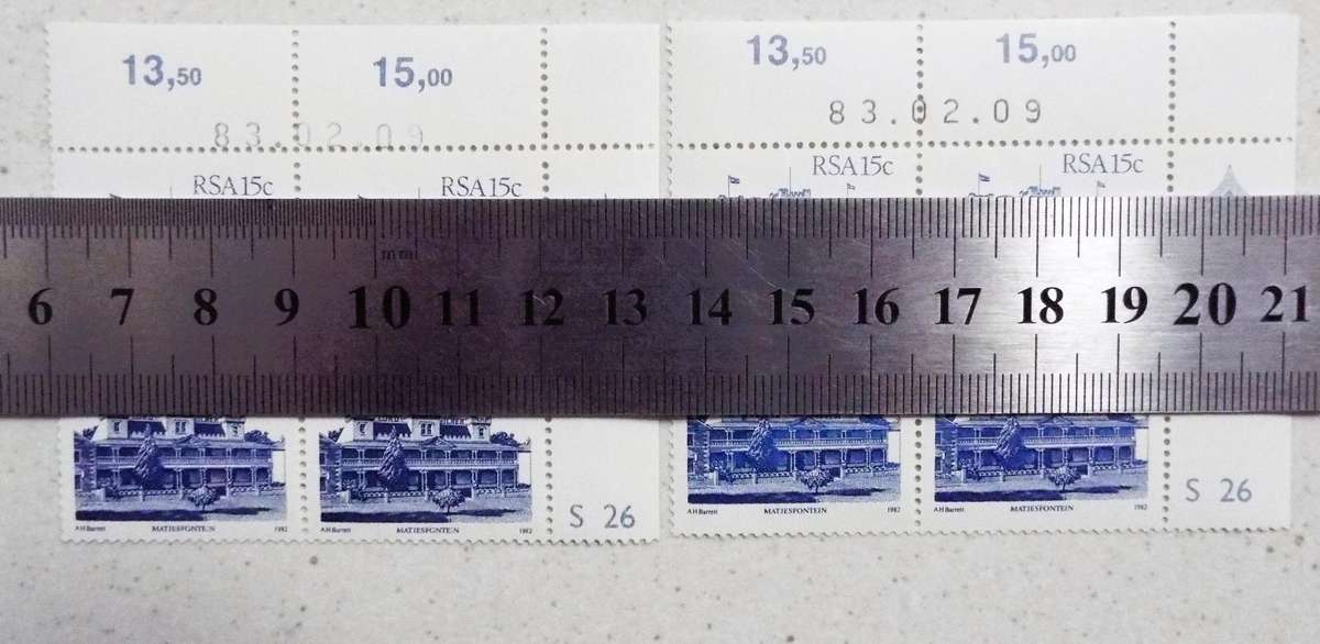 2 different blocks same date,,  1983 -  Definitive Issue,,, Architecture Control Block,,,