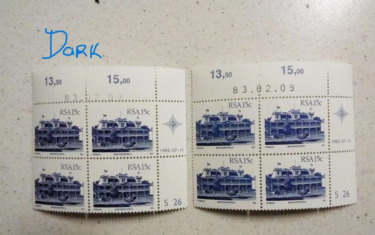 2 different blocks same date,,  1983 -  Definitive Issue,,, Architecture Control Block,,,