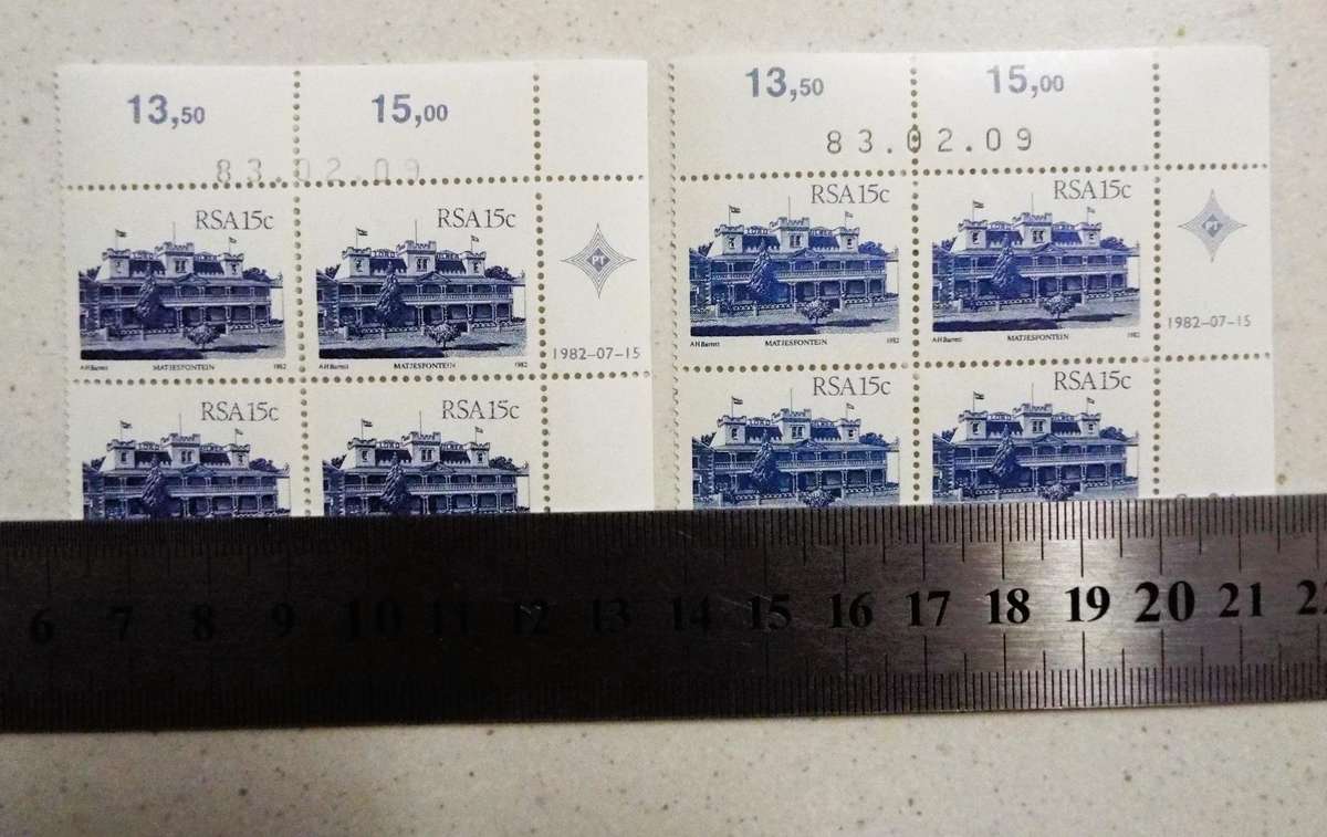 2 different blocks same date,,  1983 -  Definitive Issue,,, Architecture Control Block,,,
