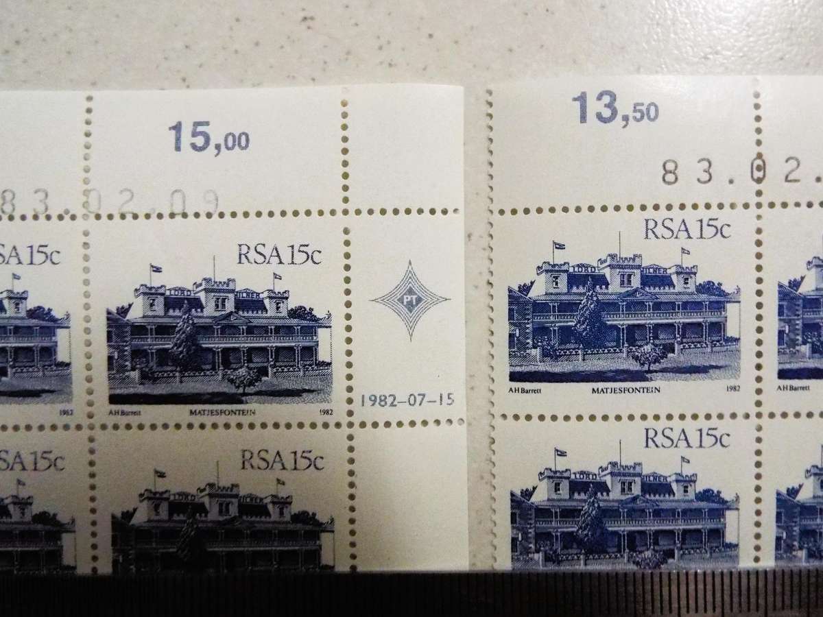 2 different blocks same date,,  1983 -  Definitive Issue,,, Architecture Control Block,,,