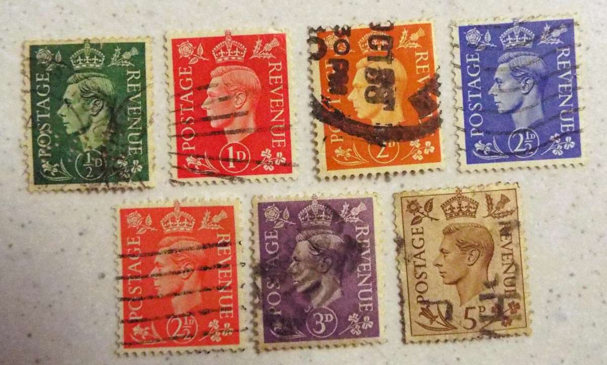 S8 ,,,GREAT BRITAIN KING GEORGE V1  LOT