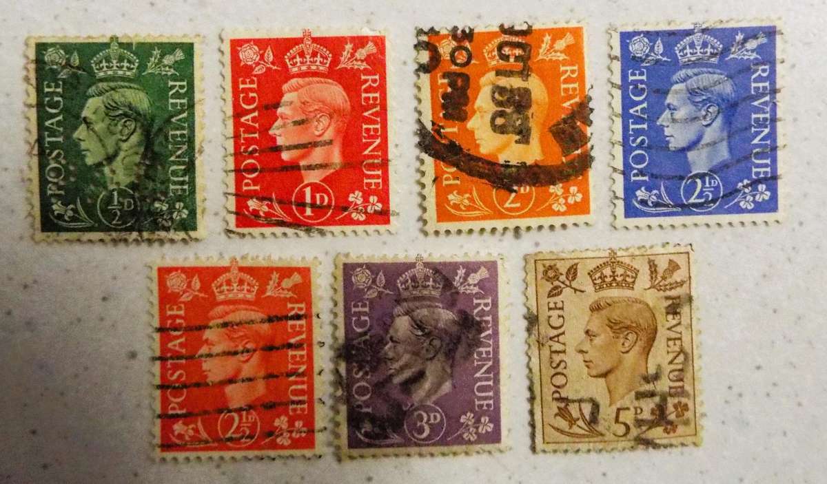 S8 ,,,GREAT BRITAIN KING GEORGE V1  LOT