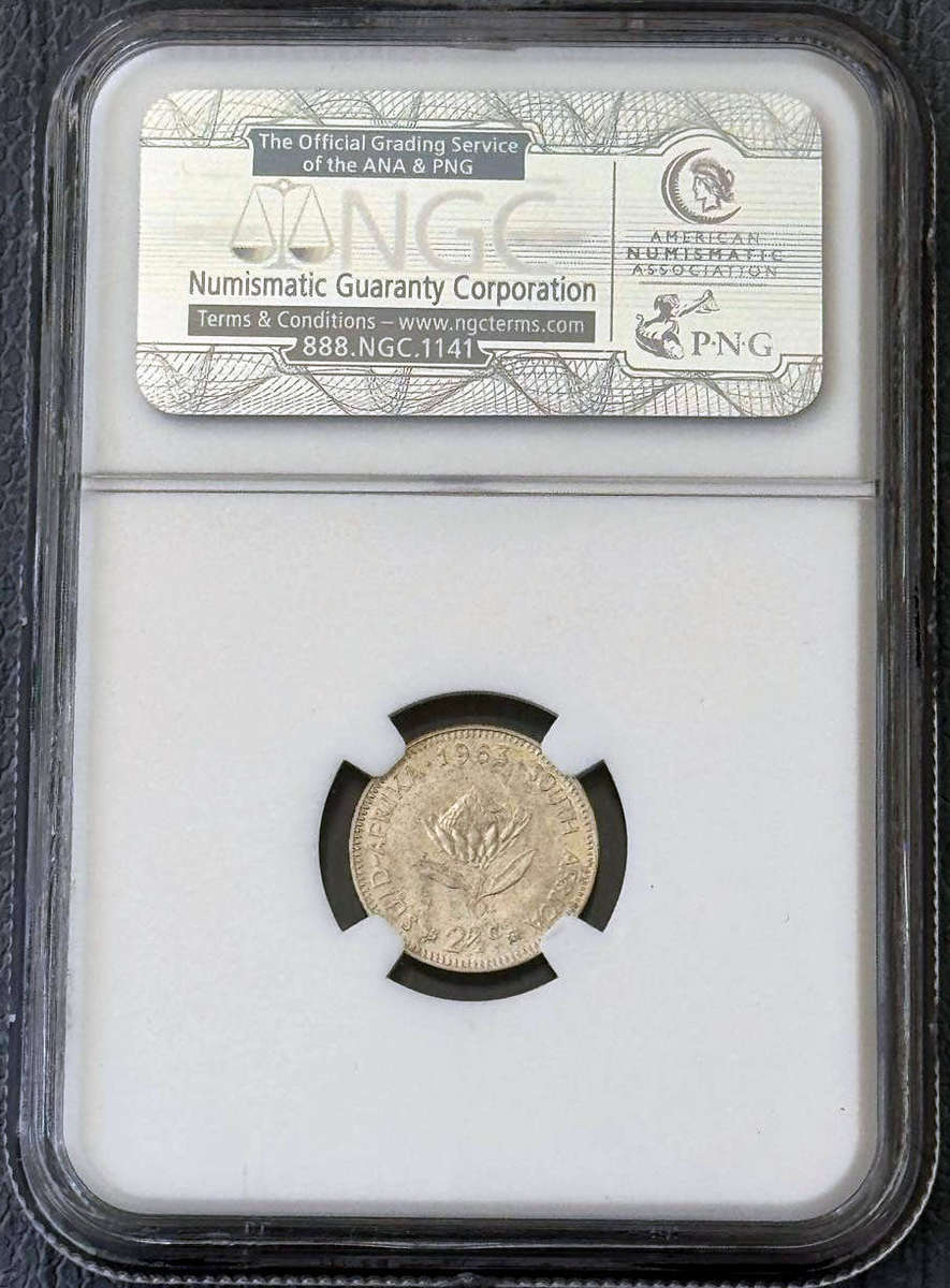 *** 1963 TWO AND A HALF CENTS NGC MS67 ***