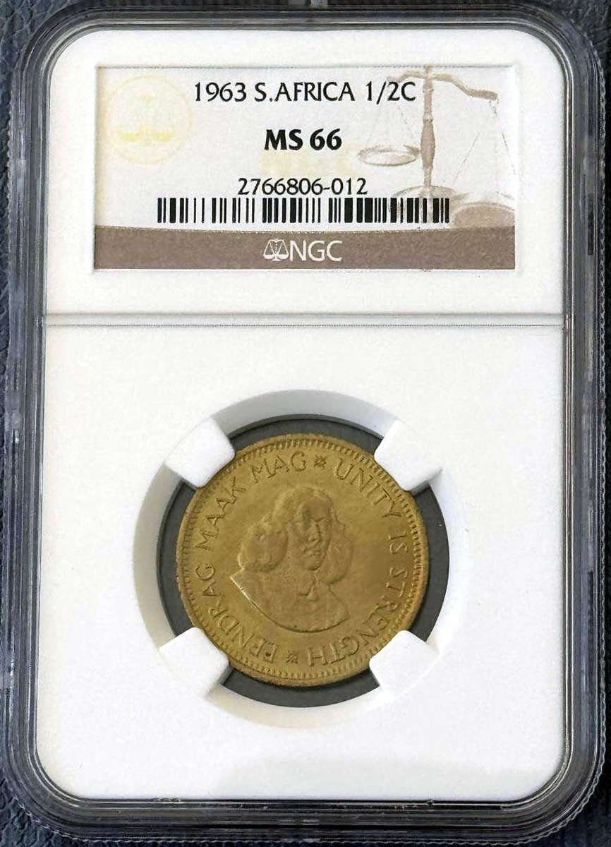 *** 1963 HALF CENT NGC MS66 ***