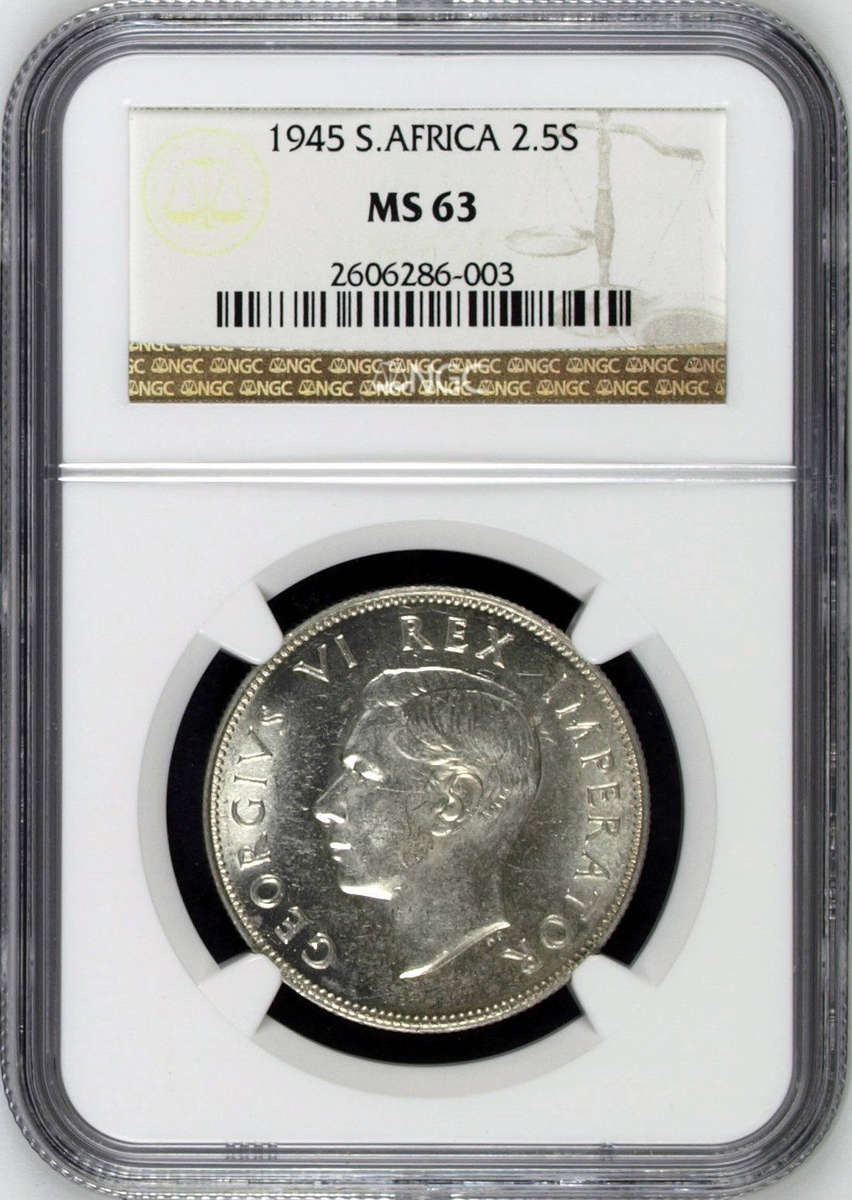1945 NGC GRADED - HALFCROWN MS63