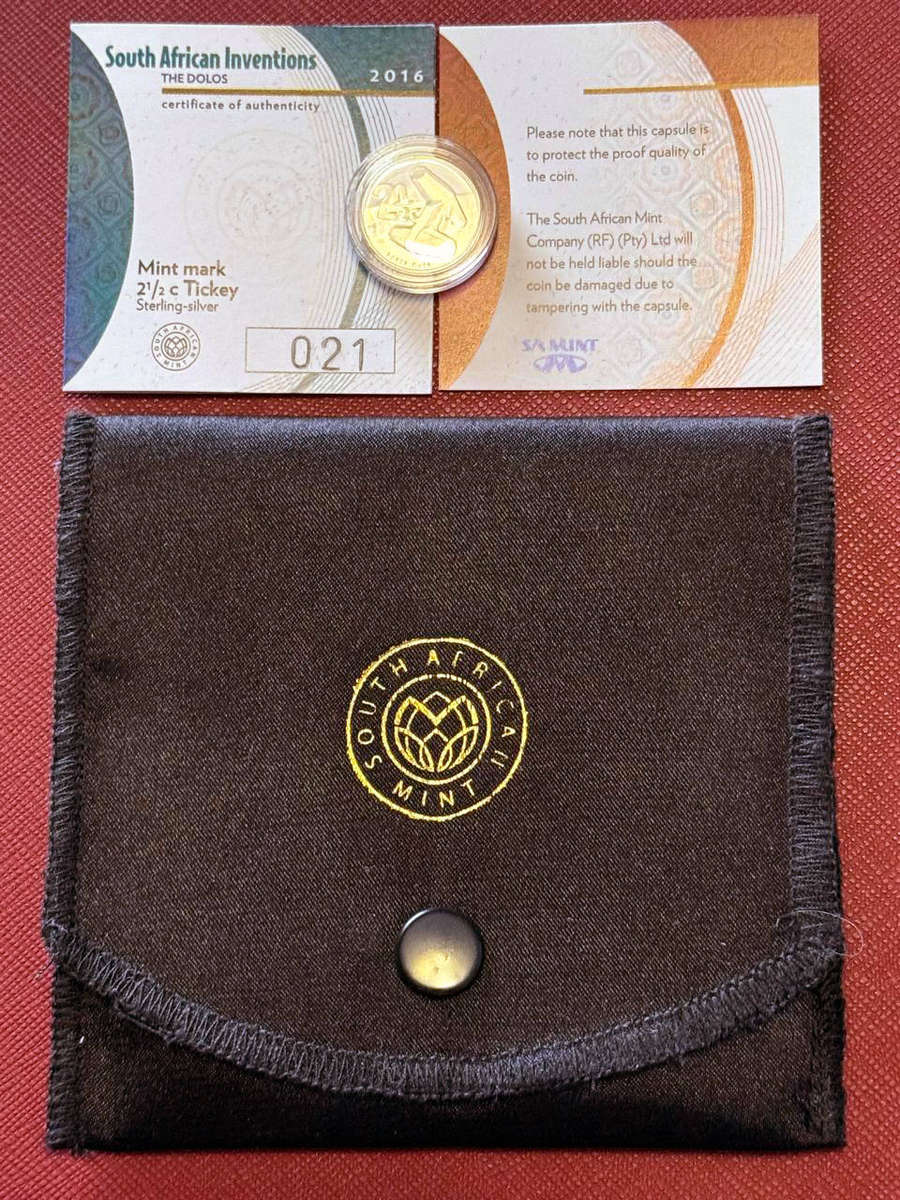 *** 2016 SA Mint Flypress Tickey - DBN Mintmark ***