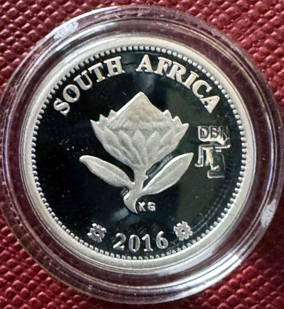 *** 2016 SA Mint Flypress Tickey - DBN Mintmark ***