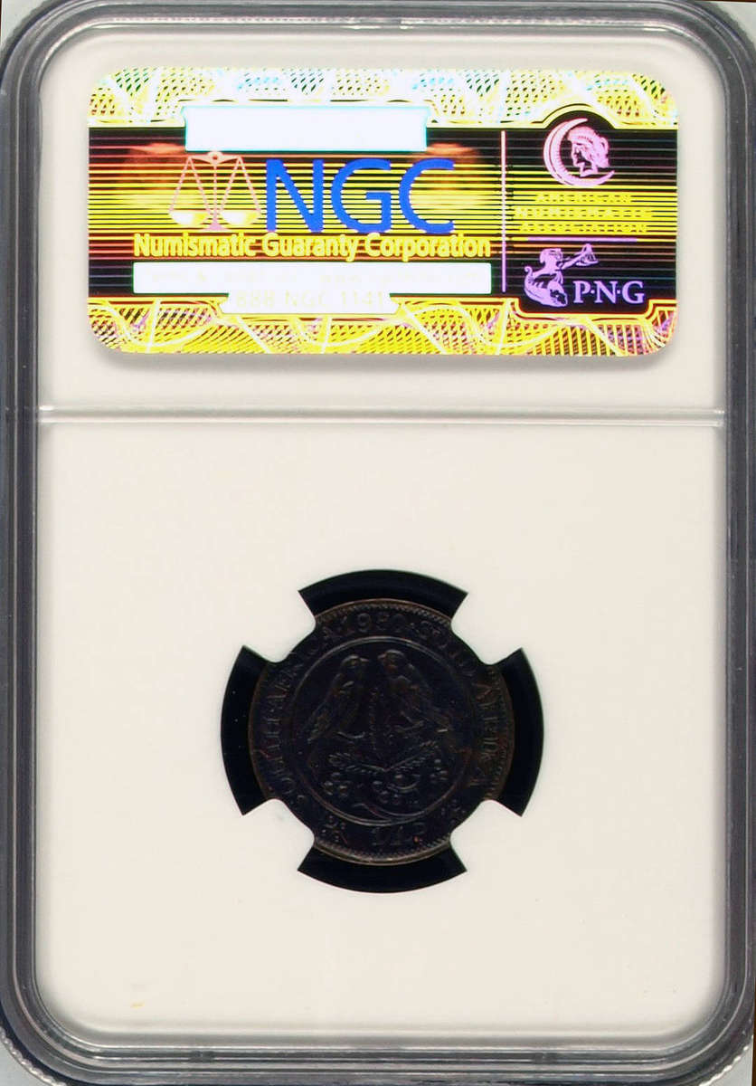 1950 NGC GRADED - FARTHINGS MS64 RED-BROWN / MS63 BROWN