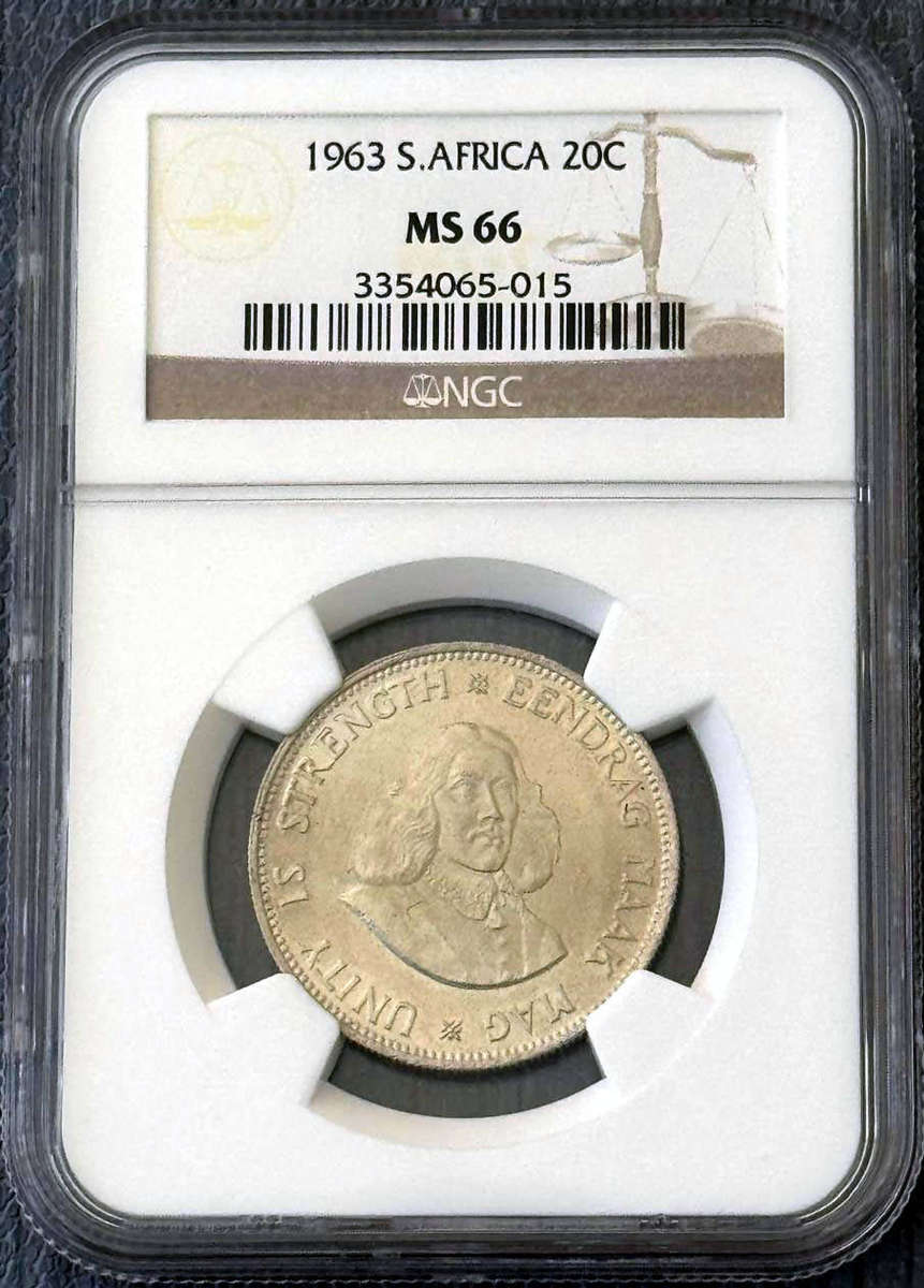 *** 1963 TWENTY CENTS NGC MS66 *** ###TOP POP###