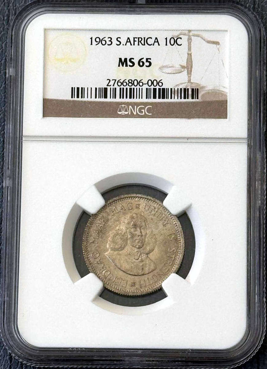 *** 1963 TEN CENTS NGC MS65 ***