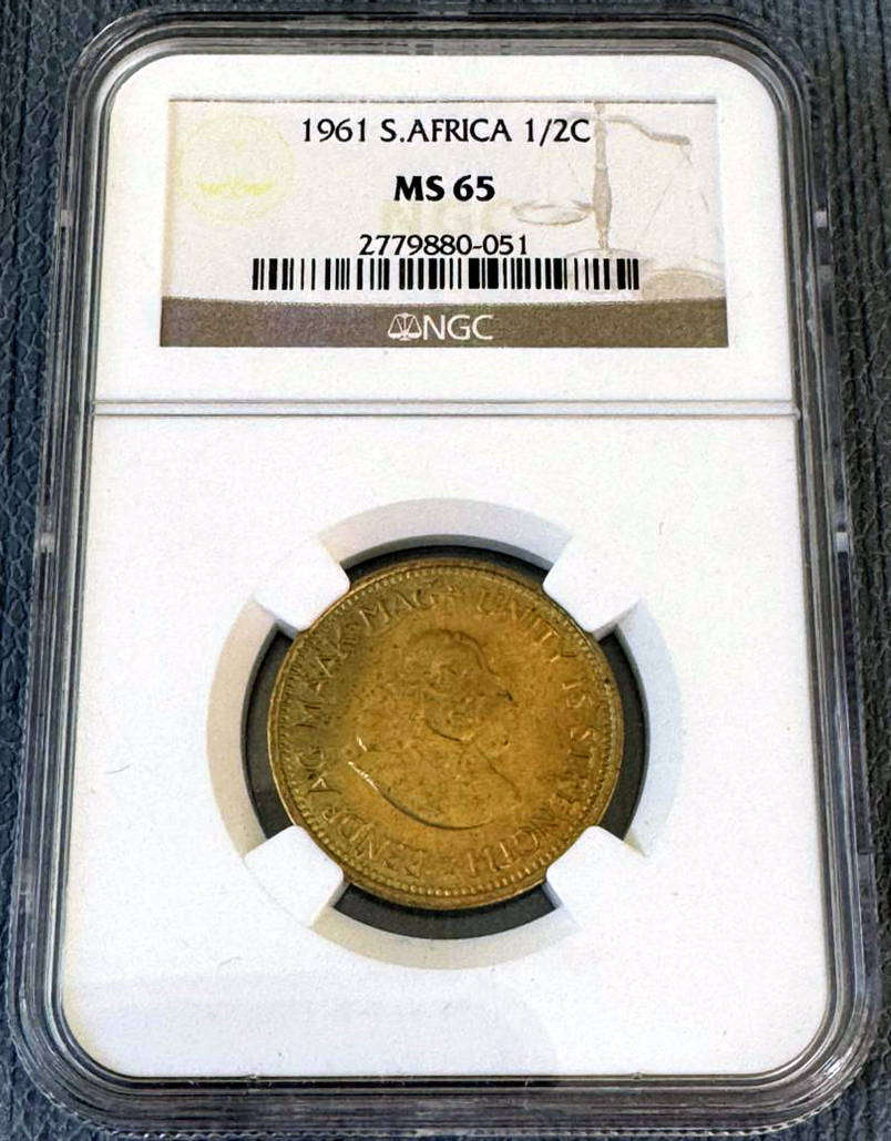 1961 R.S.A. first decimal set NGC MS coins