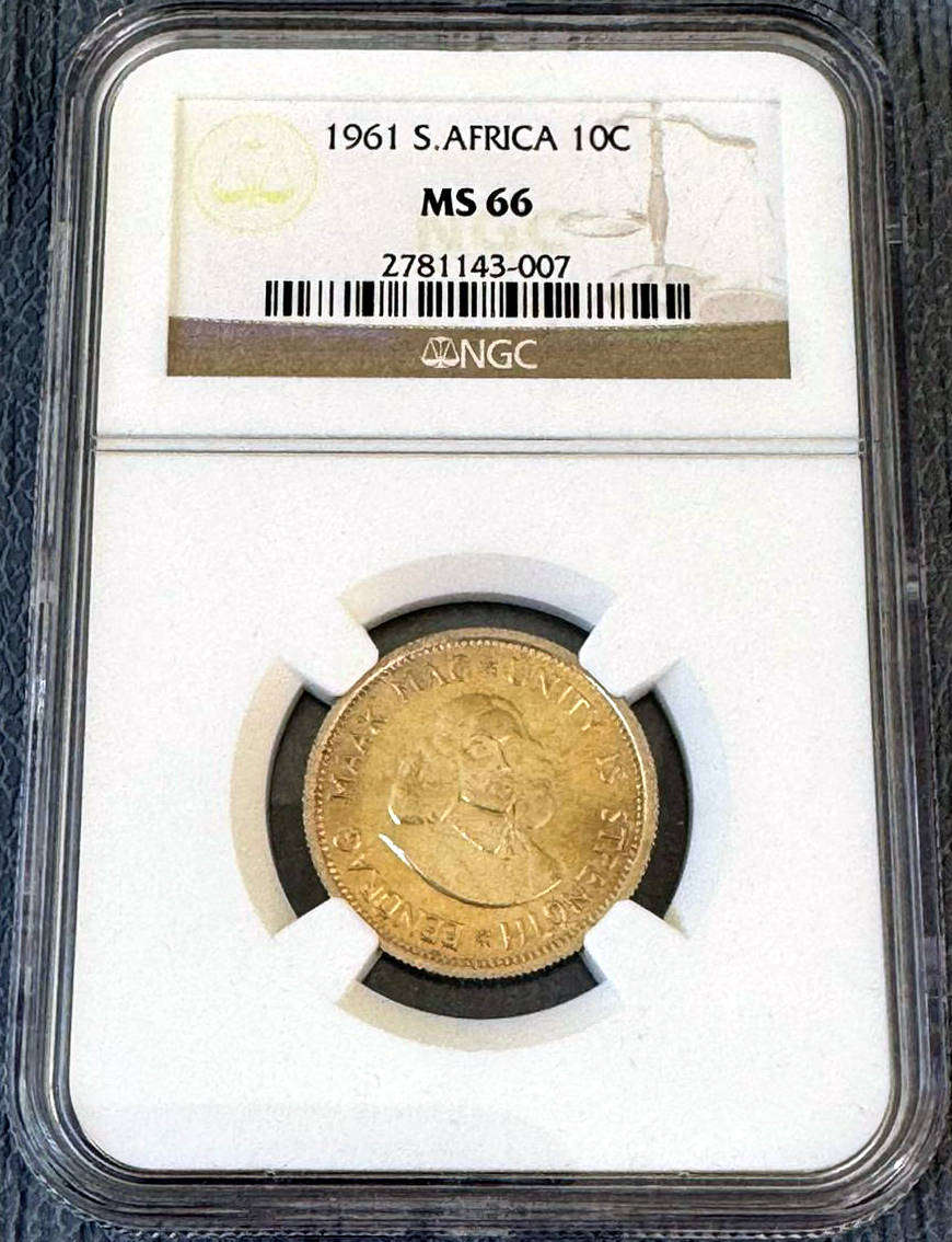 1961 R.S.A. first decimal set NGC MS coins