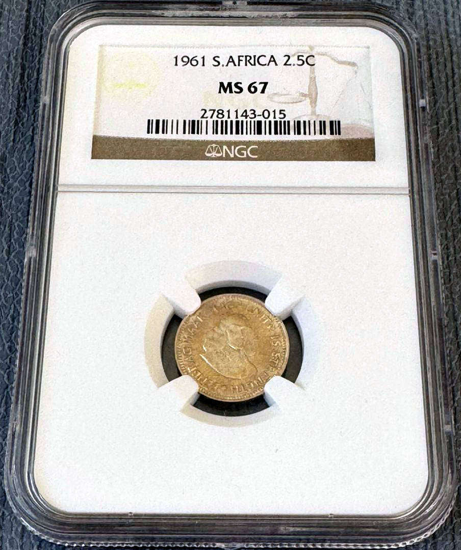 1961 R.S.A. first decimal set NGC MS coins