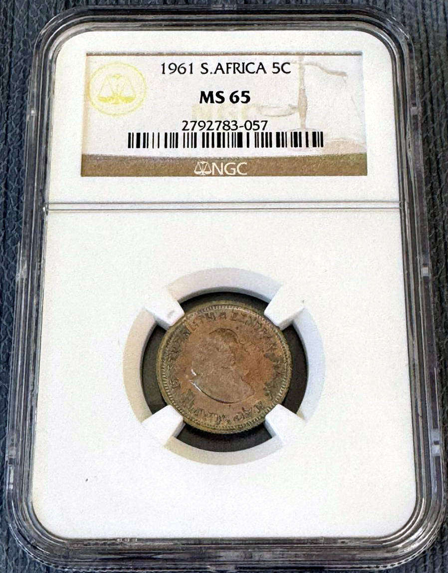 1961 R.S.A. first decimal set NGC MS coins