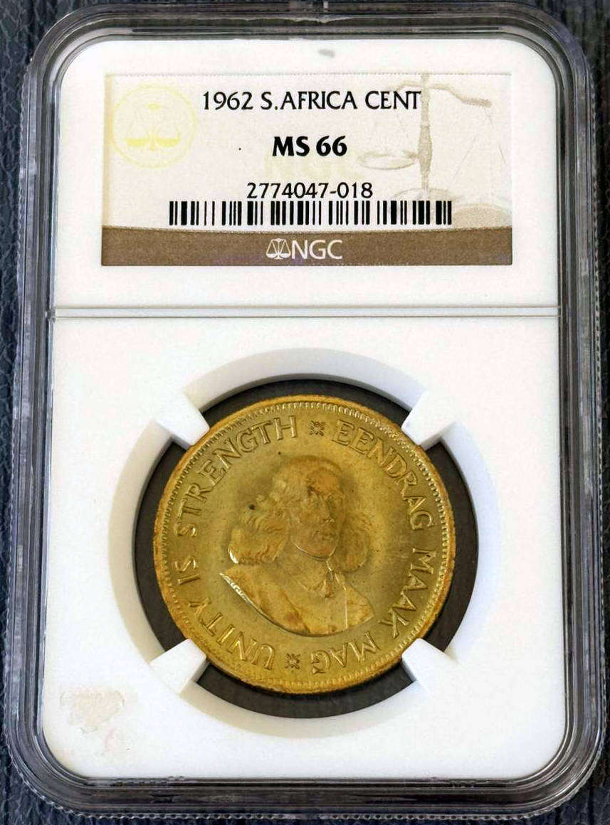 1962 R.S.A. First Decimal Set NGC MS Coins