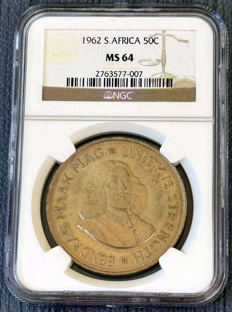 1962 R.S.A. First Decimal Set NGC MS Coins