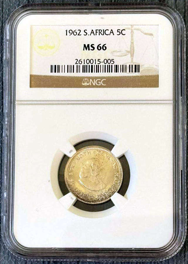 1962 R.S.A. First Decimal Set NGC MS Coins