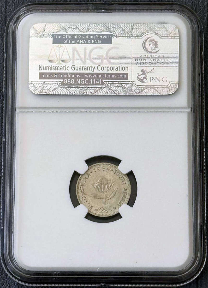 1964 Two and a Half Cents NGC MS66