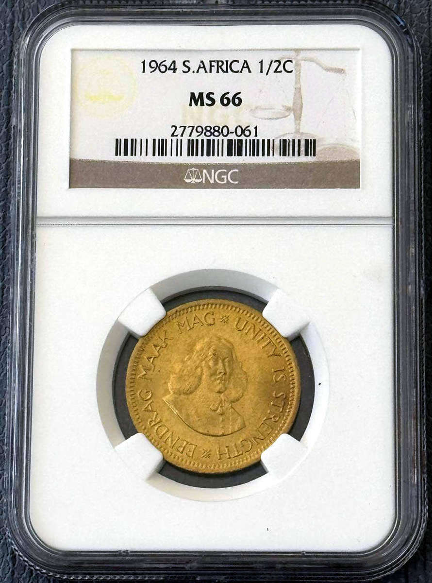 1964 Half Cent NGC MS66