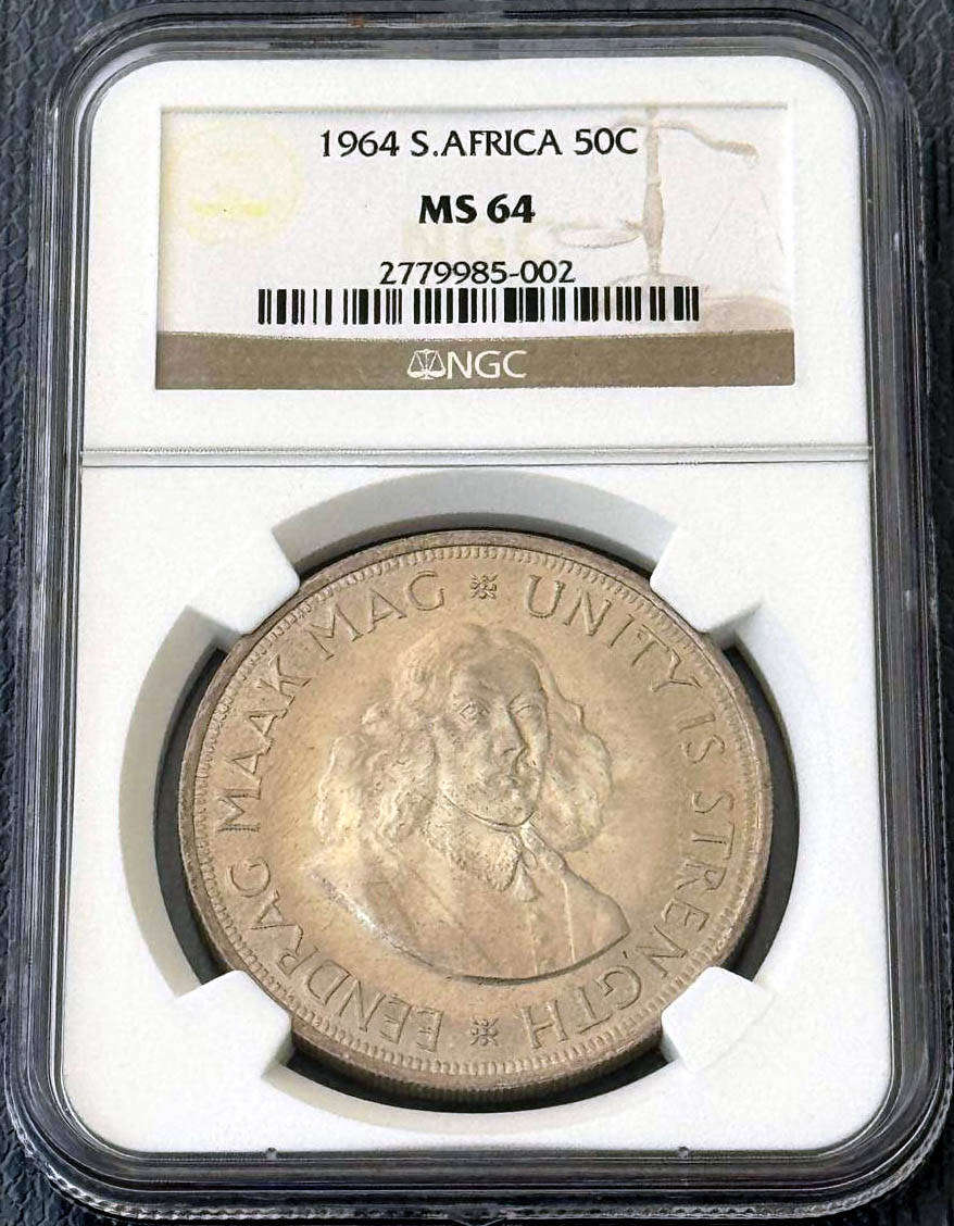 *** 1964 FIFTY CENTS NGC MS64 ***