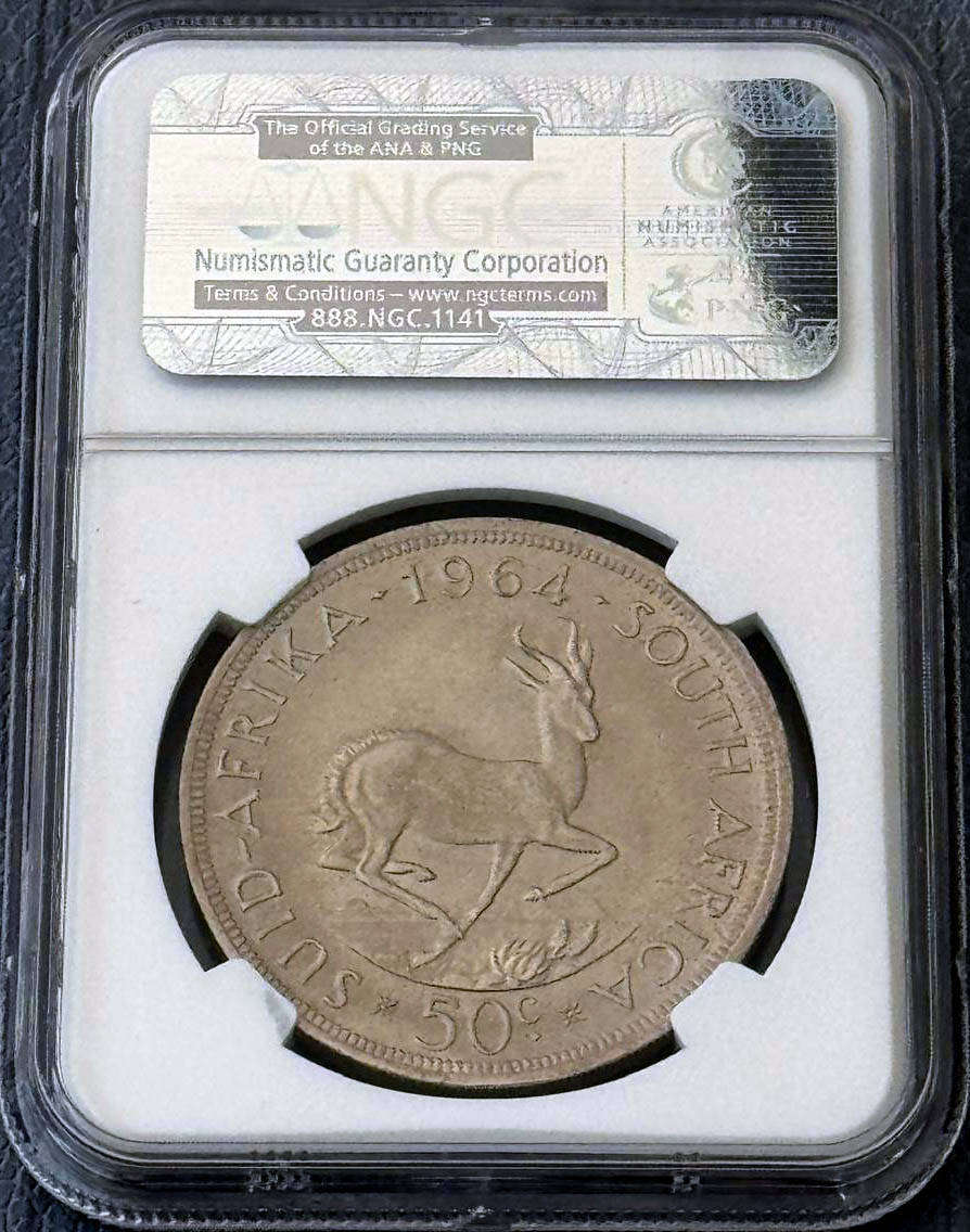 *** 1964 FIFTY CENTS NGC MS64 ***