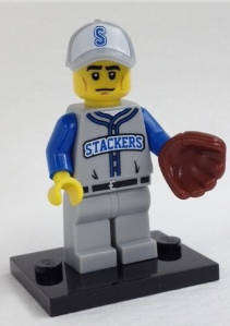 Baseball Fielder (Series 10) Lego Minifigure