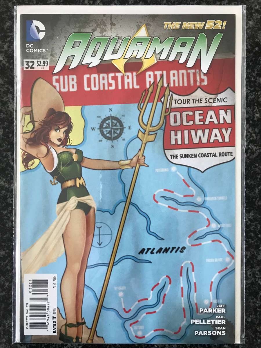 Aquaman #32 Bombshell Variant (NM - 2014) DC Comics