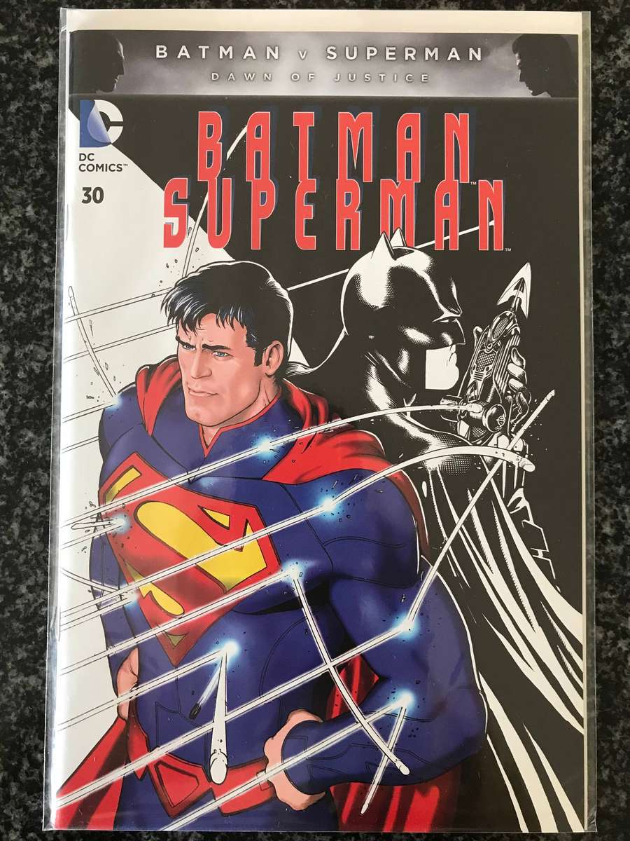 Batman Superman #30 Half Sketched Variant by Kevin Maguire (NM - 2016) DC Comics